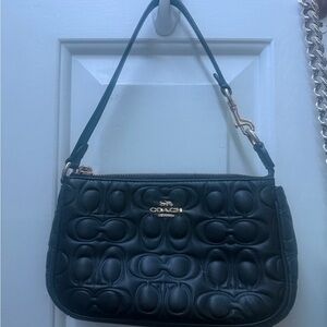 Coach Quilted Black Shoulder Bag